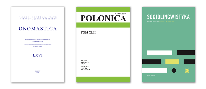 (Polski) Opublikowano nowe numery czasopism Onomastica, Polonica i Socjolingwistyka